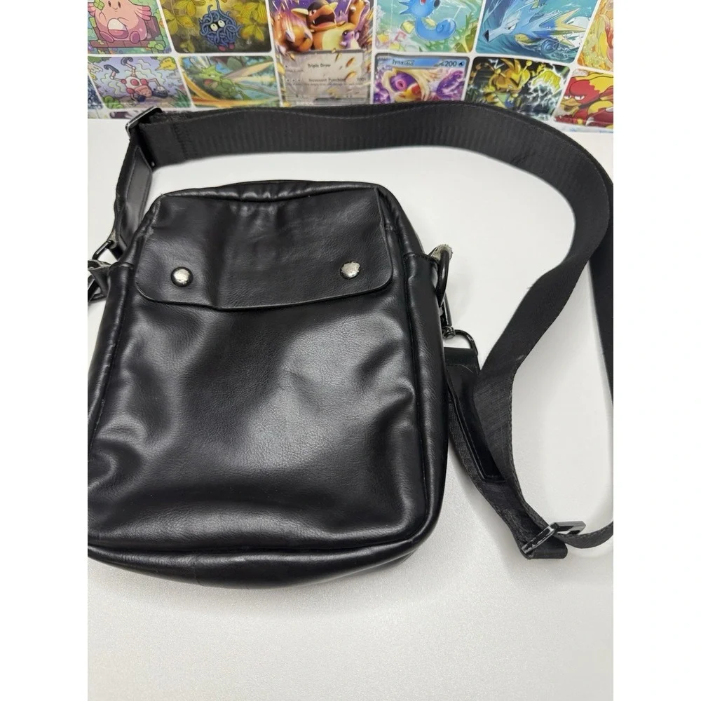 Zara Man Black Crossbody Messenger Bag 7x8